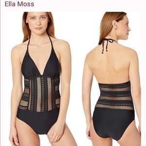 Ella Moss Lace Swimsuit One Piece Size S Like New